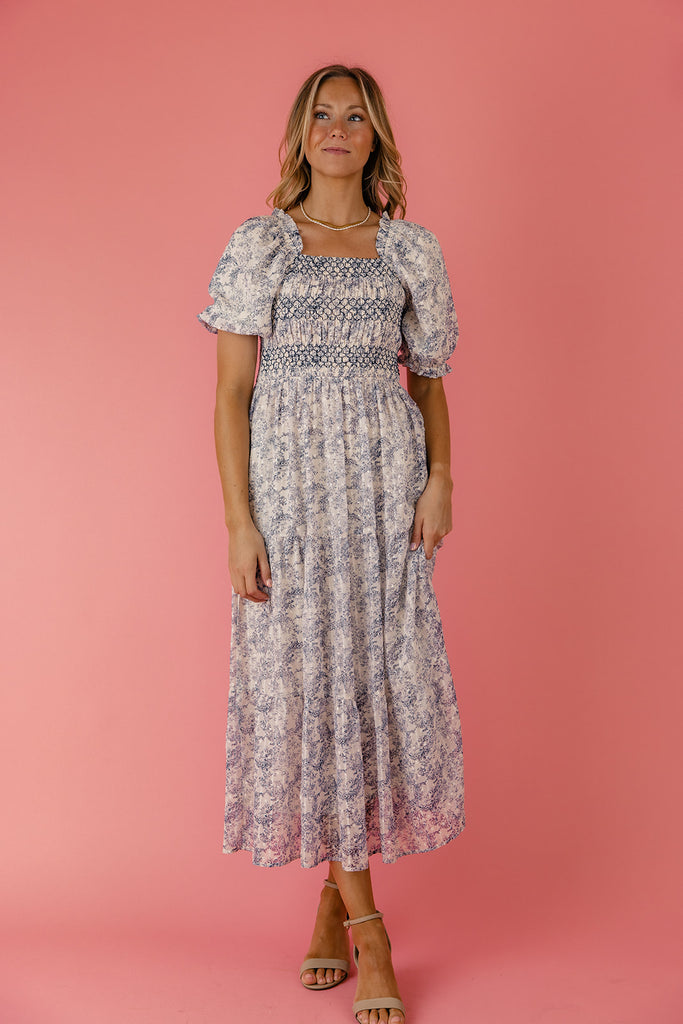 Jonesy Smocked Midi