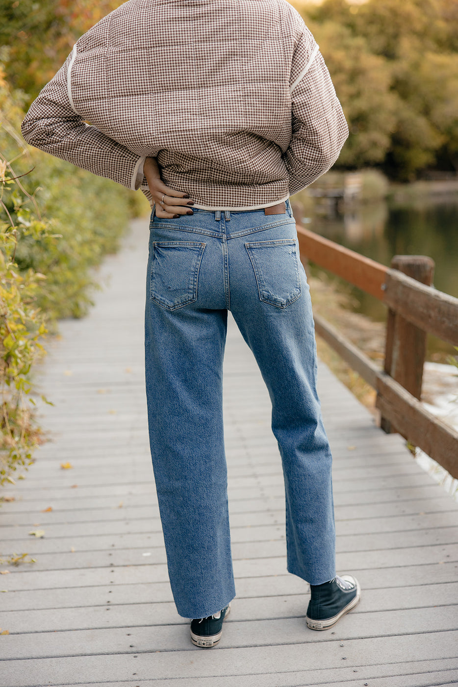 Free People Risk Taker Mid Rise Straight Jeans