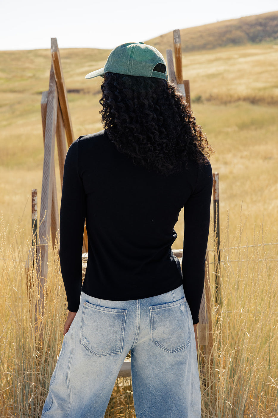 a woman wearing a hat