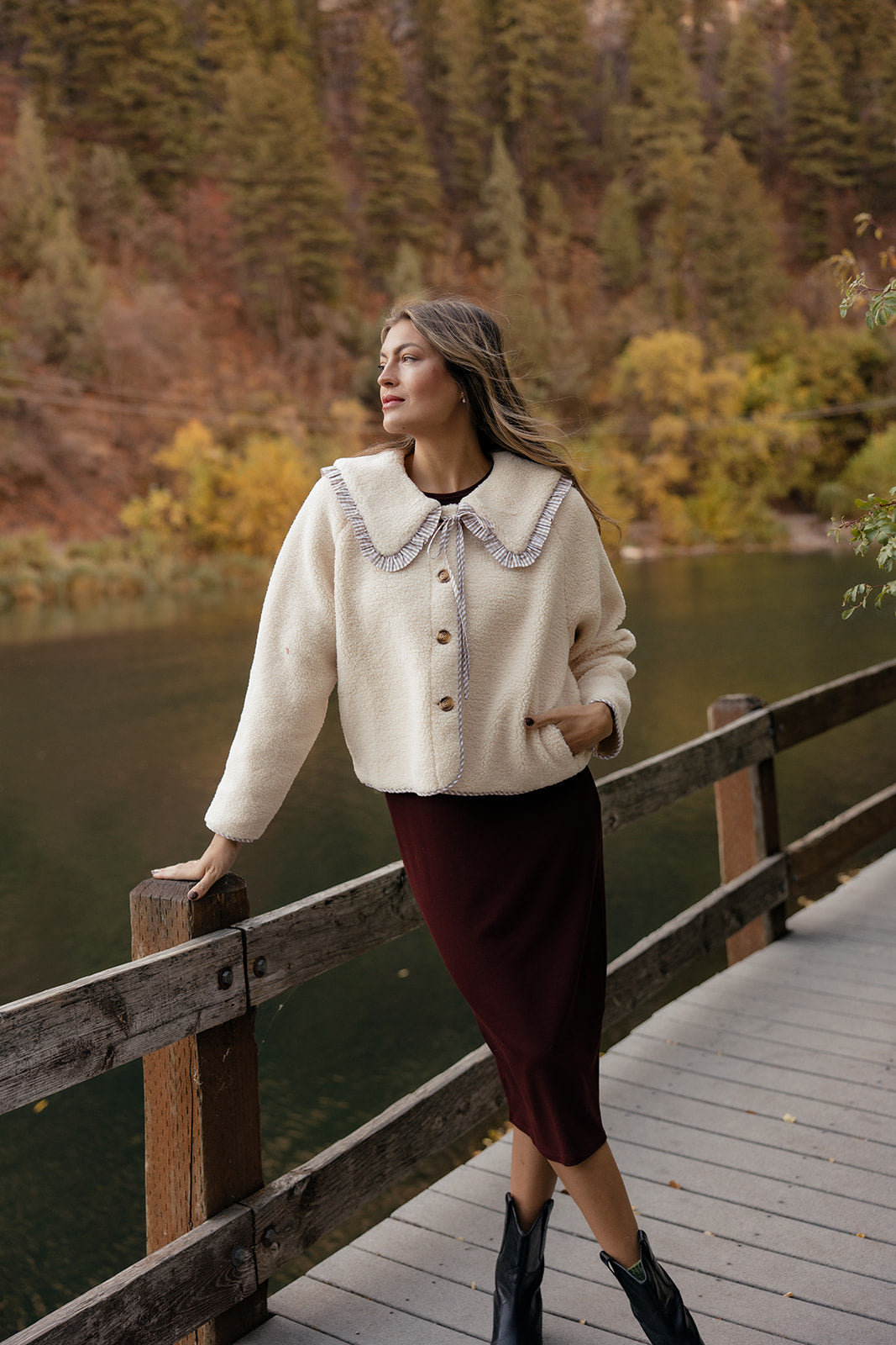 Into The Mystic Collared Sherpa Jacket