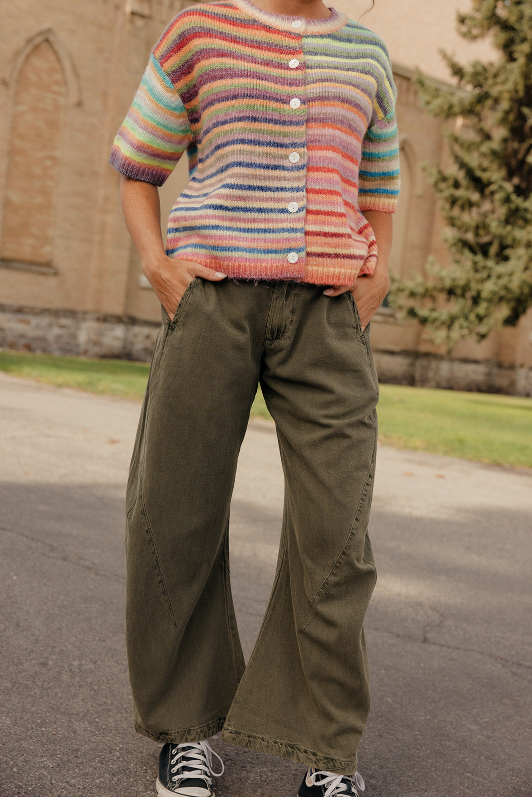 Happy Days Stripe Cardigan
