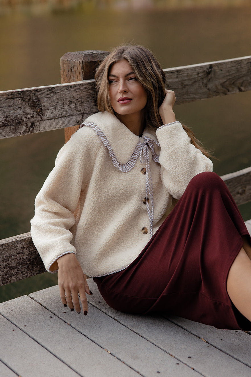 Into The Mystic Collared Sherpa Jacket