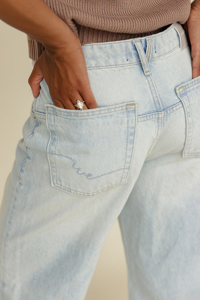 Free People Deep Trance Dropped Boyfriend Jeans