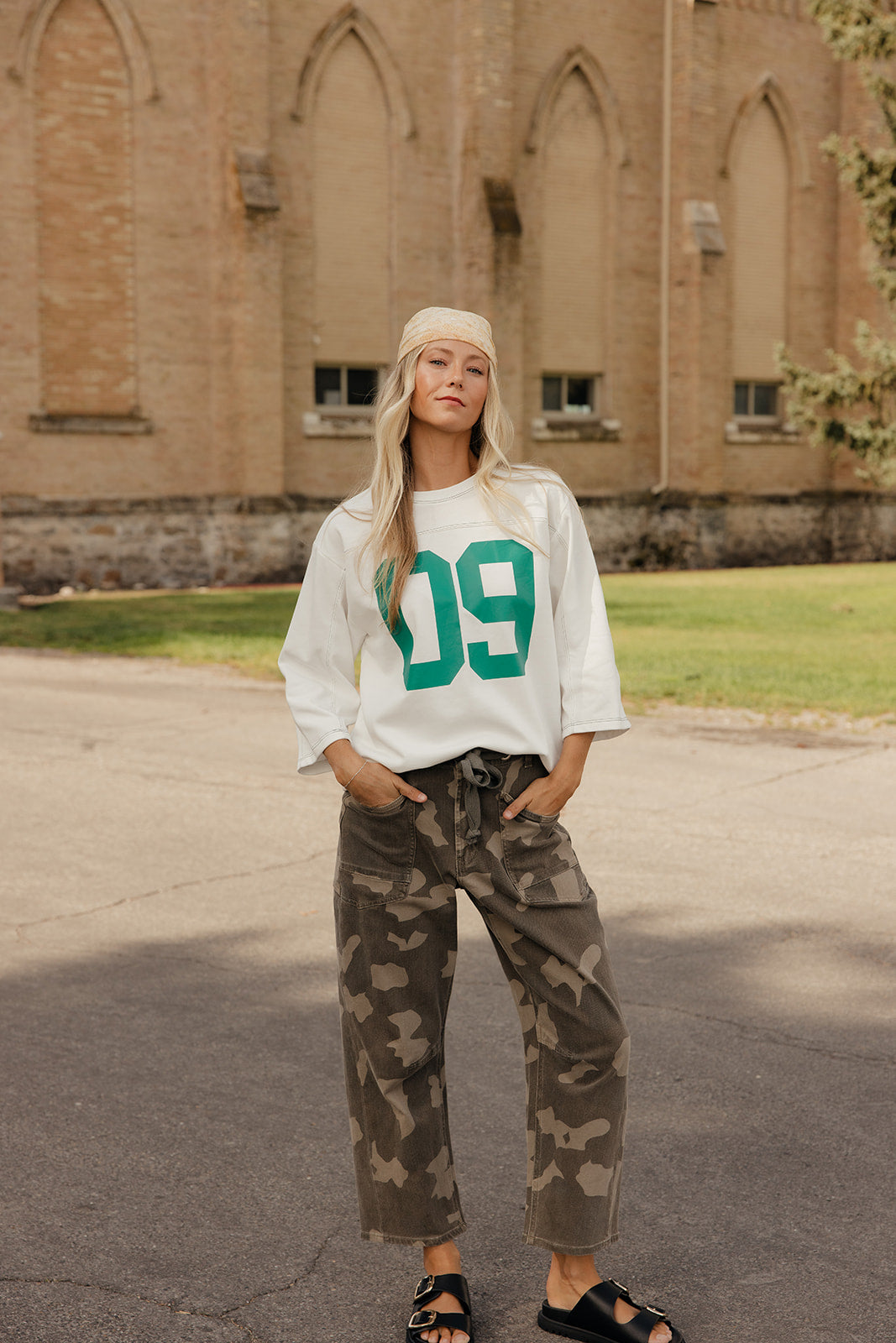 Camo Crush Barrel Pants