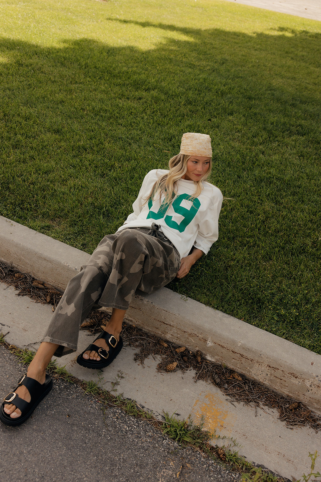 Camo Crush Barrel Pants