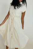 Rosy Posy Button Midi