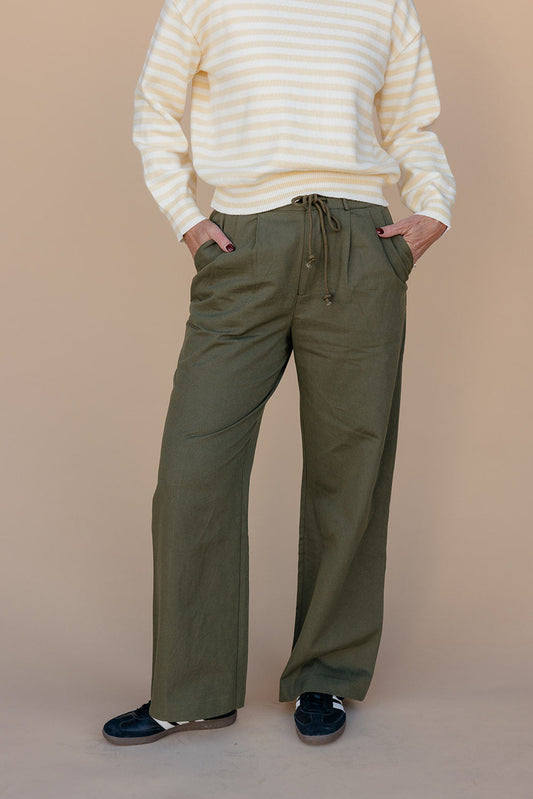 Evergreen Wide Leg Pants