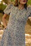 Lydia Leopard Zip Dress