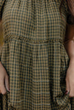 Audie Gingham Tiered Maxi