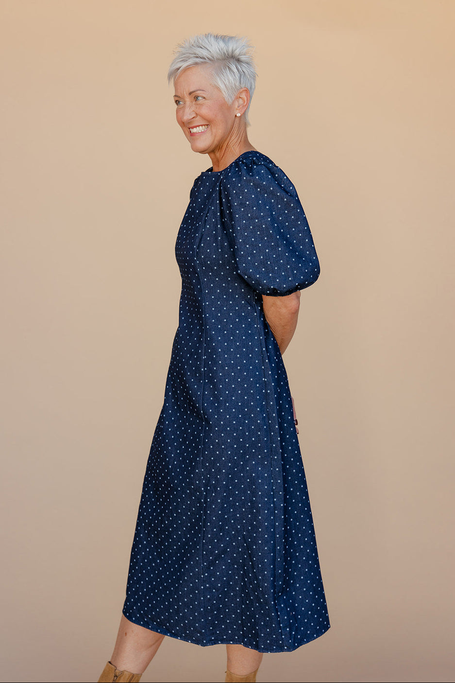 After Dusk Polka Dot Dress