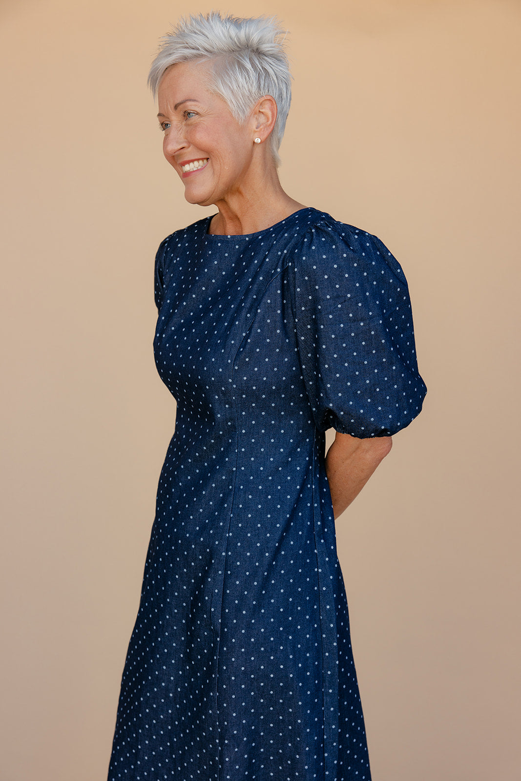 After Dusk Polka Dot Dress