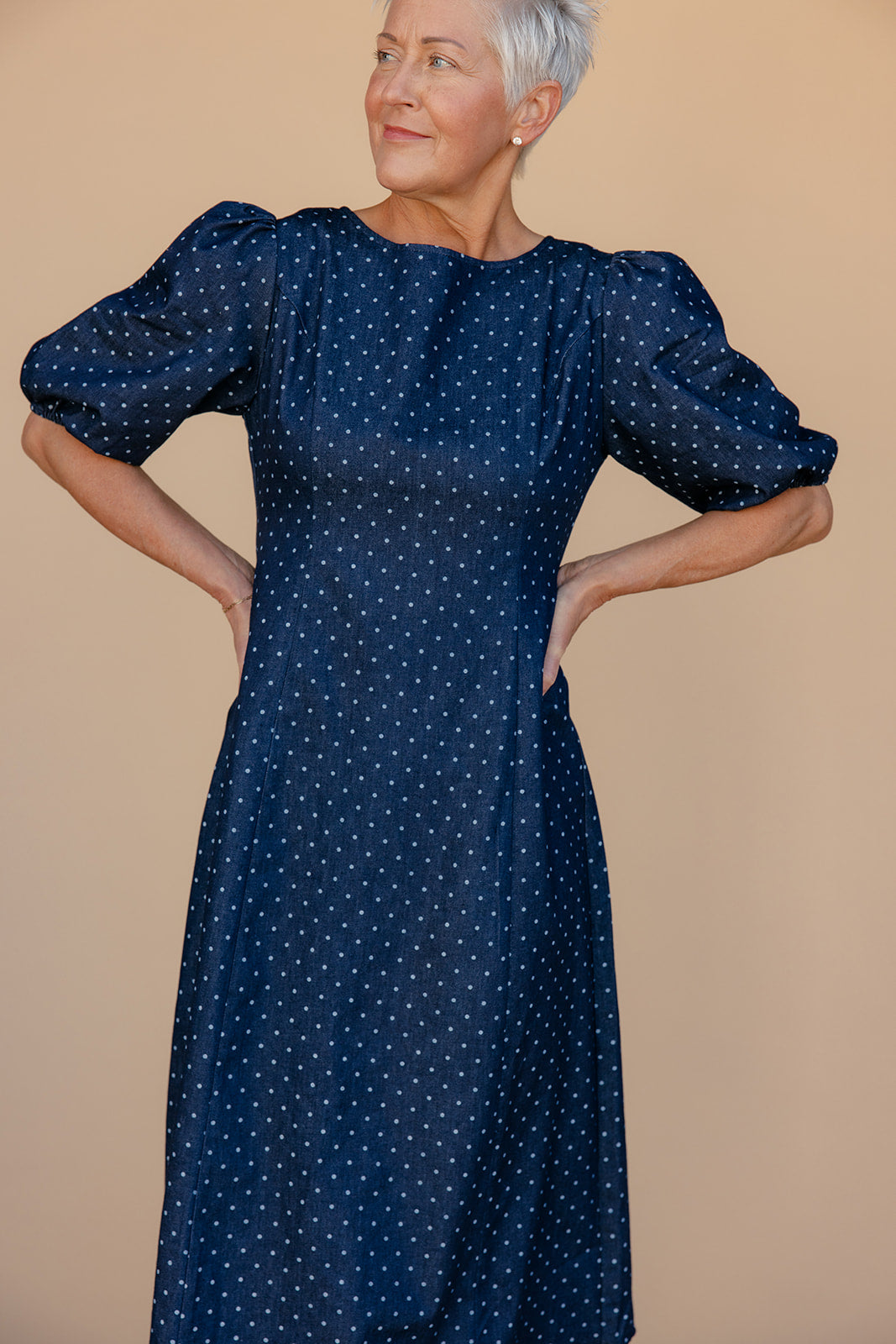After Dusk Polka Dot Dress