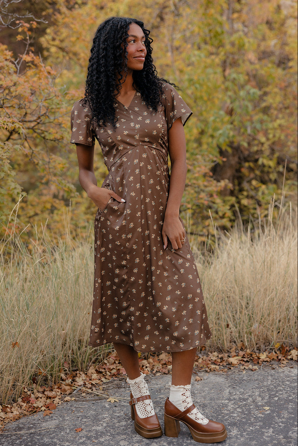 Clara Garden Floral Midi