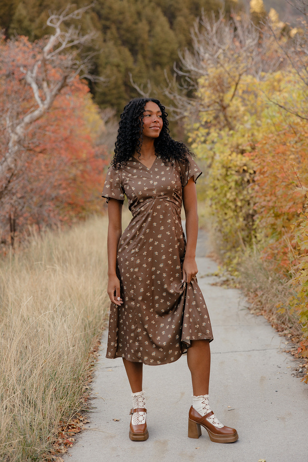 Clara Garden Floral Midi