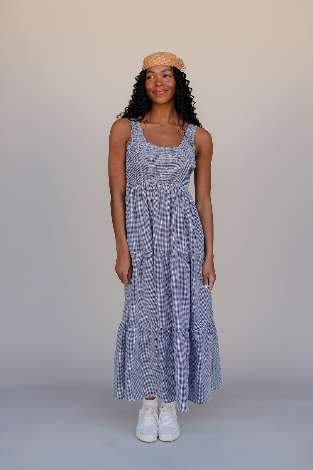 Sutton Gingham Maxi Dress