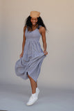 Sutton Gingham Maxi Dress
