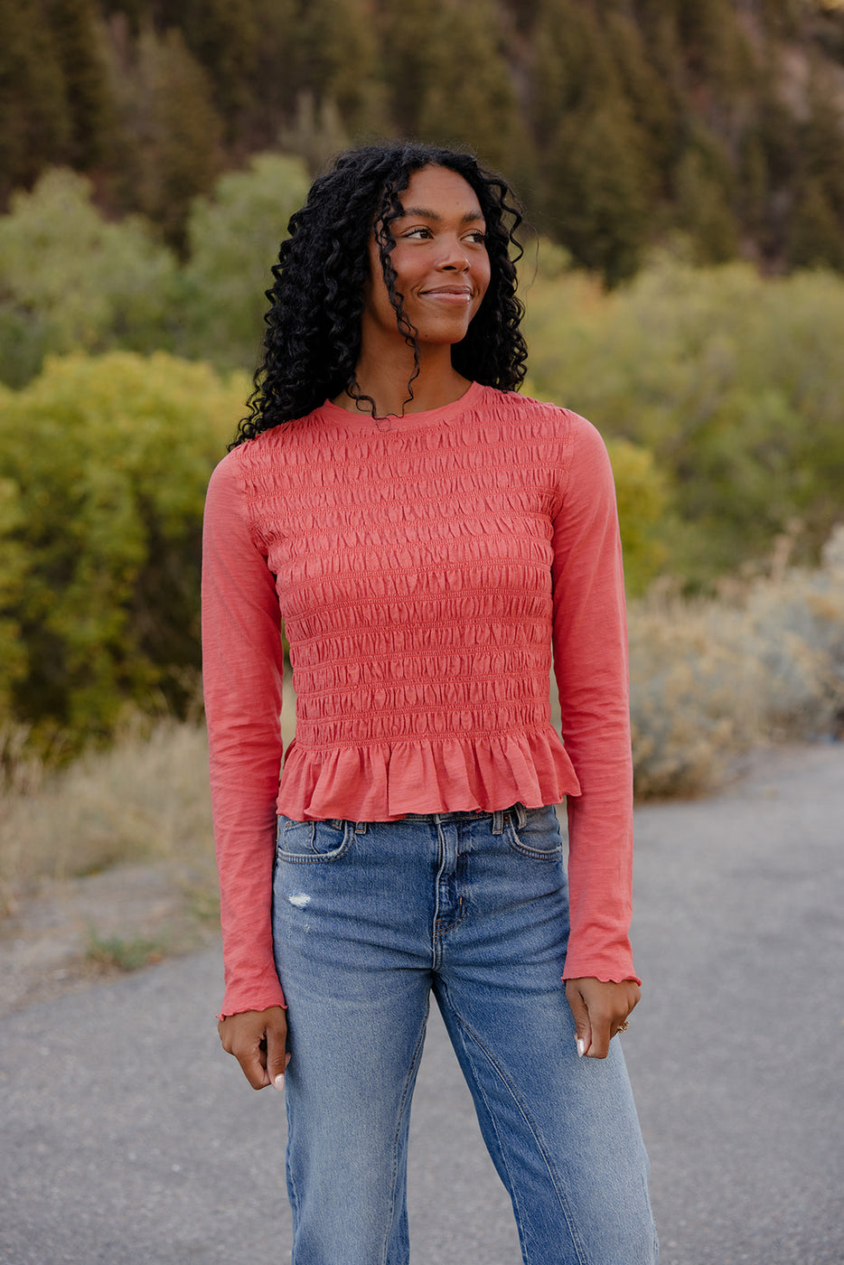 Rosewater Smocked Blouse