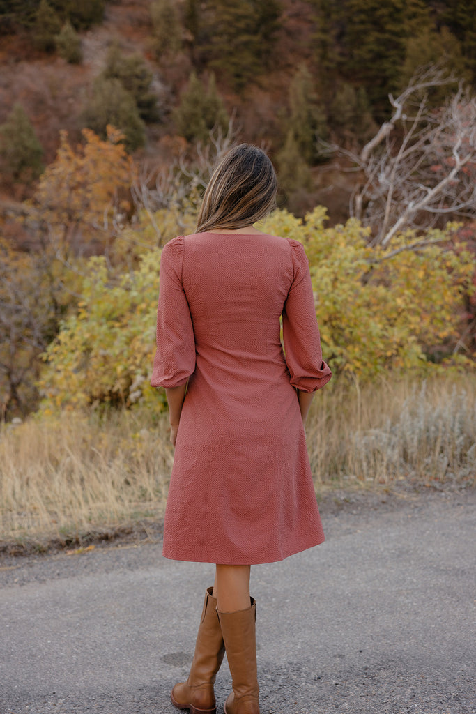 Faye Zip Midi Dress