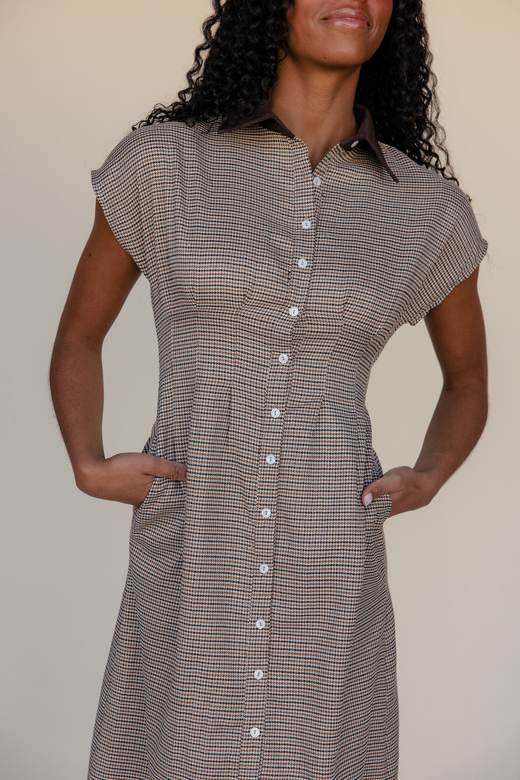 Brownstone Houndstooth Dress