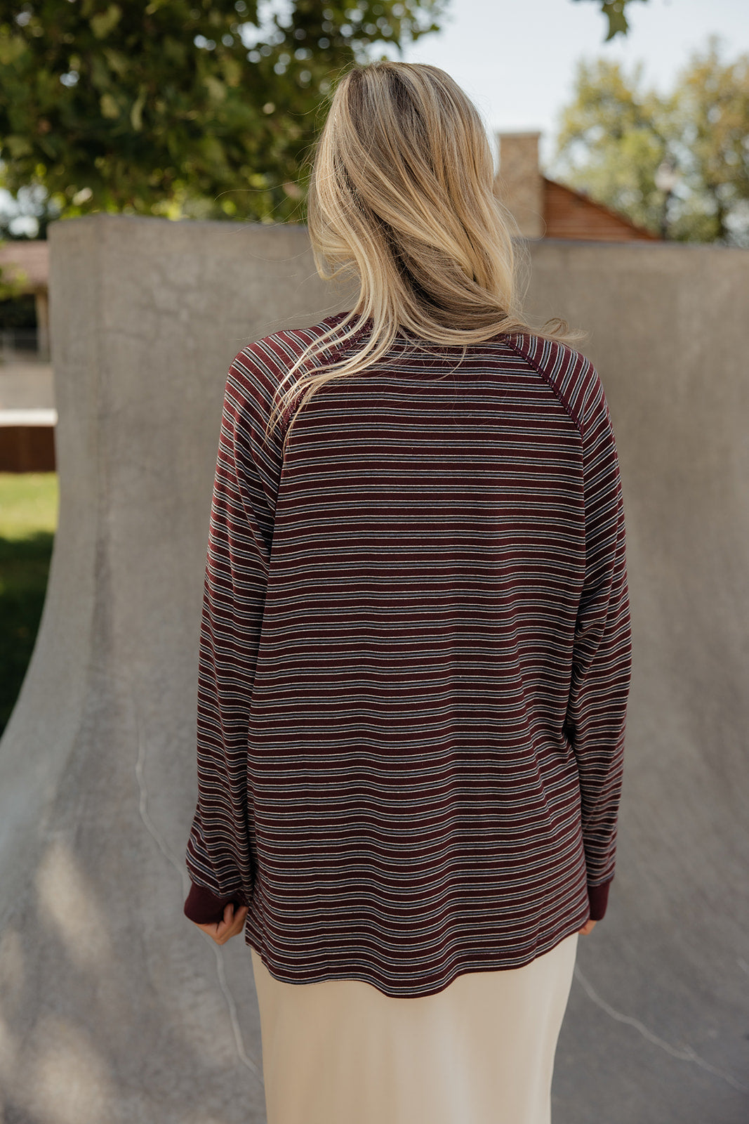 Mullberry Stripe Pullover