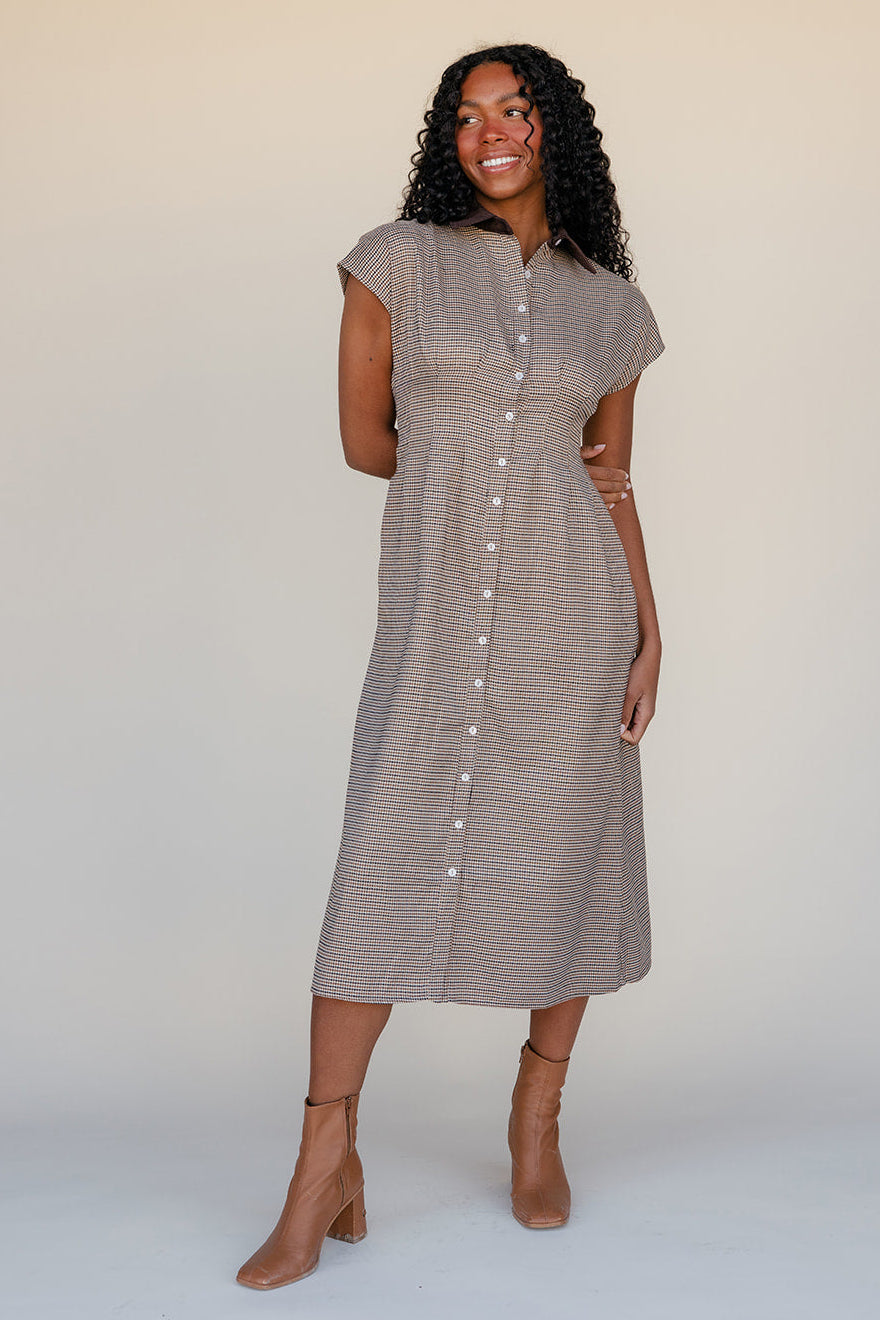 Brownstone Houndstooth Dress Brownstone Houndstooth Dress