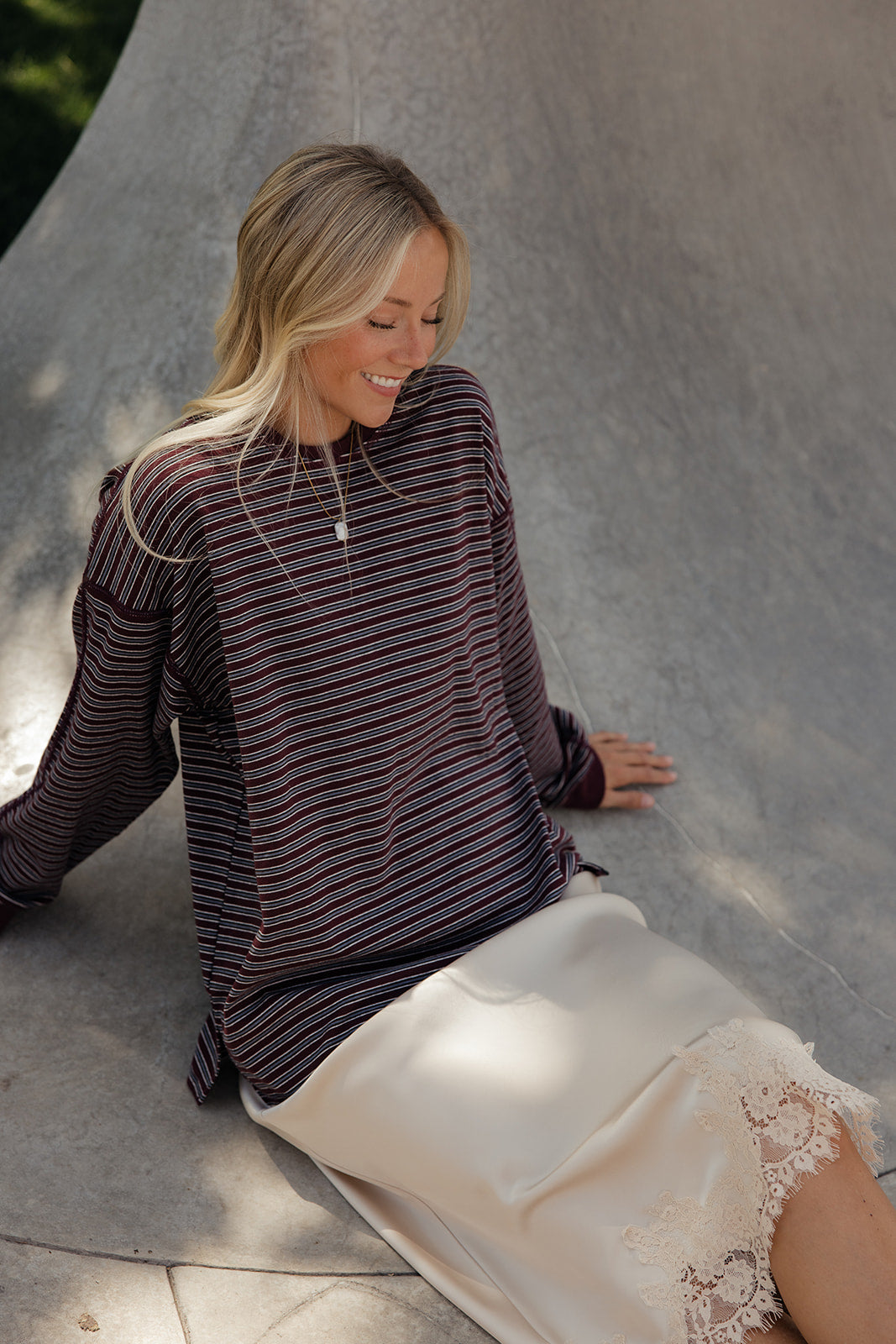 Mullberry Stripe Pullover