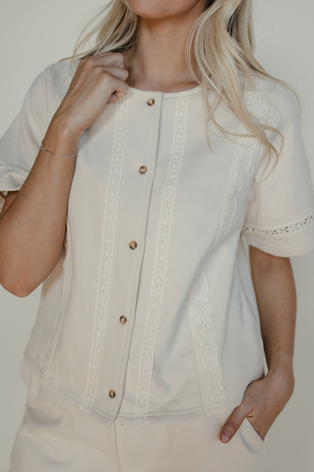 Sunwashed Button Blouse