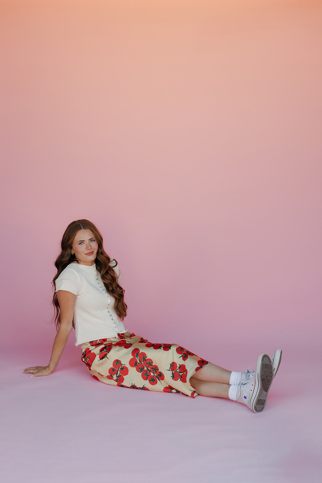 On The Vine Satin Skirt