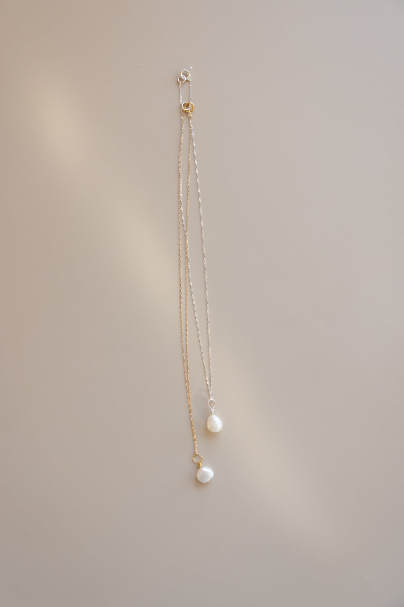 Chain Necklace + Pearl Pendant
