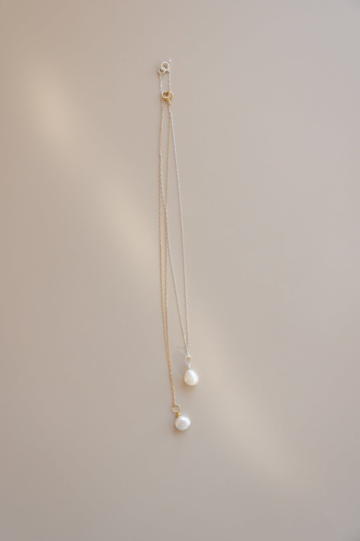 Chain Necklace + Pearl Pendant