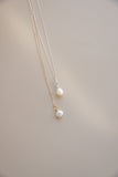 Chain Necklace + Pearl Pendant
