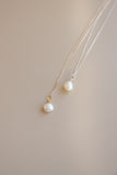Chain Necklace + Pearl Pendant