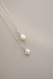 Chain Necklace + Pearl Pendant