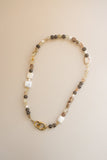 Mixed Quartz + Pearl Necklace