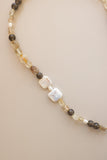 Mixed Quartz + Pearl Necklace