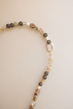 Mixed Quartz + Pearl Necklace
