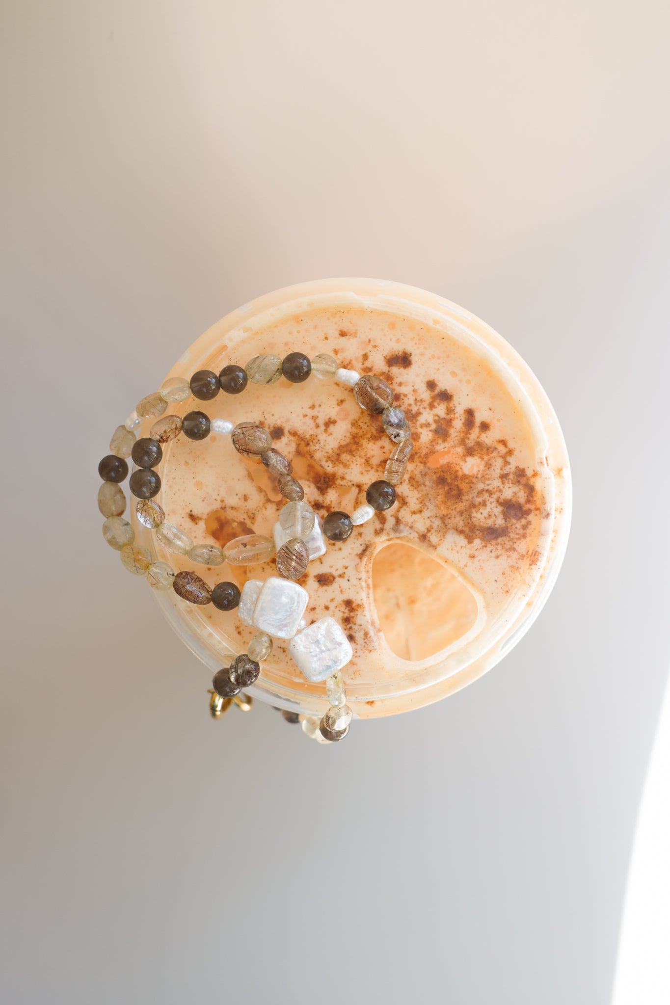 Mixed Quartz + Pearl Necklace