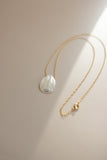 Gold Chain + Pearl Shell Droplet