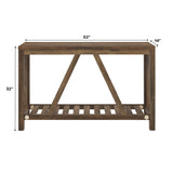 A-Frame Rustic Entry Table