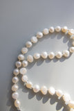 Large Pearl + Gold Necklace