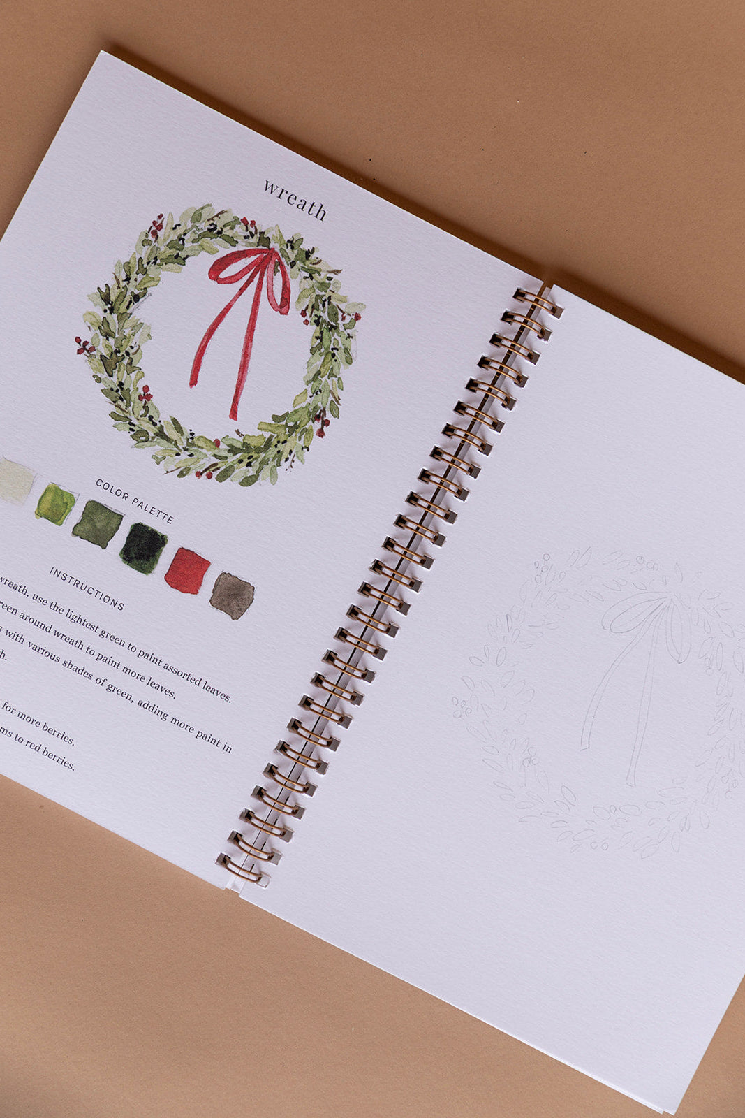 Christmas Watercolor Workbook