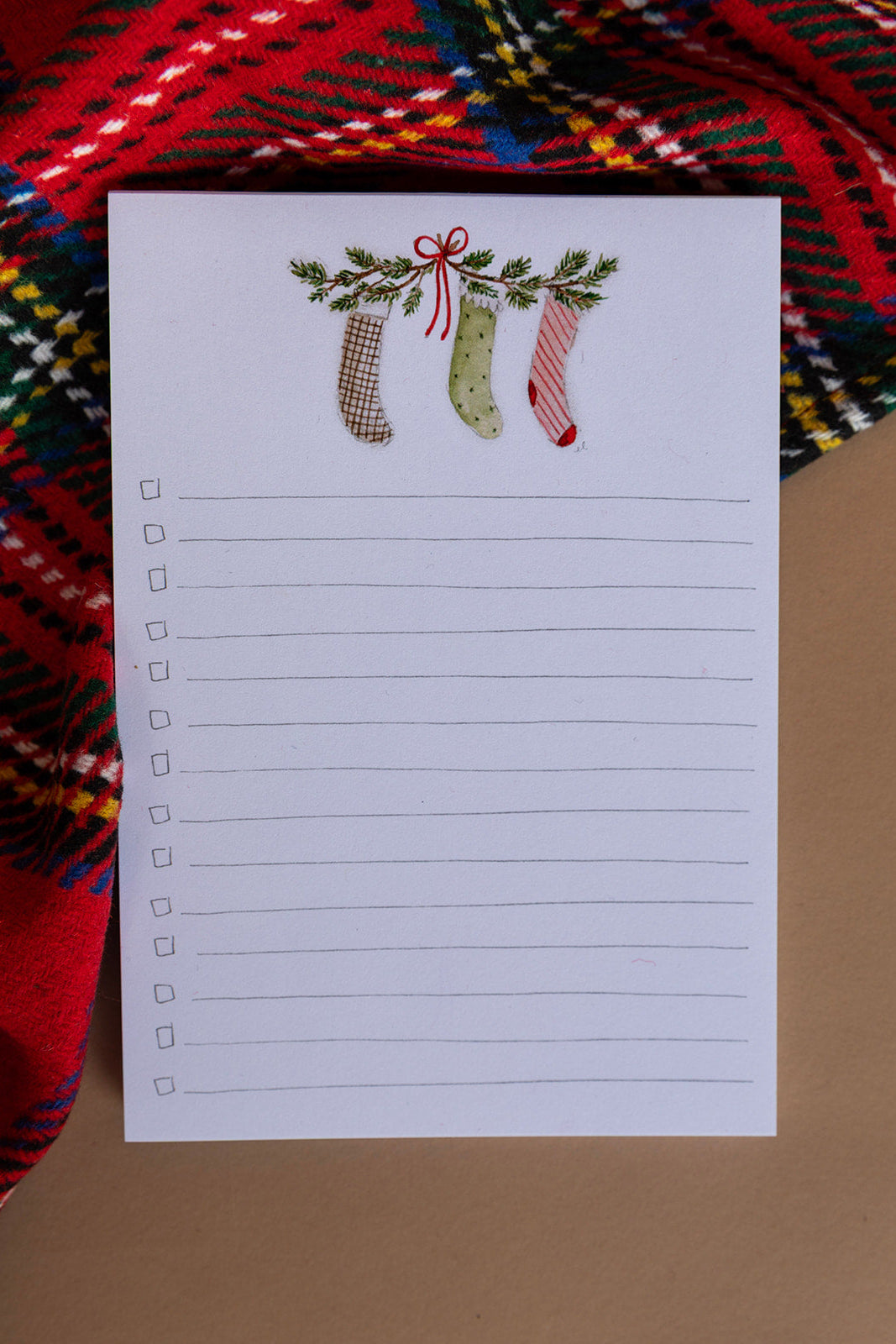 Christmas Checklist Notepad