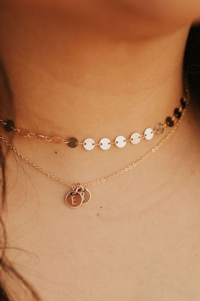 a necklace on a person's neck