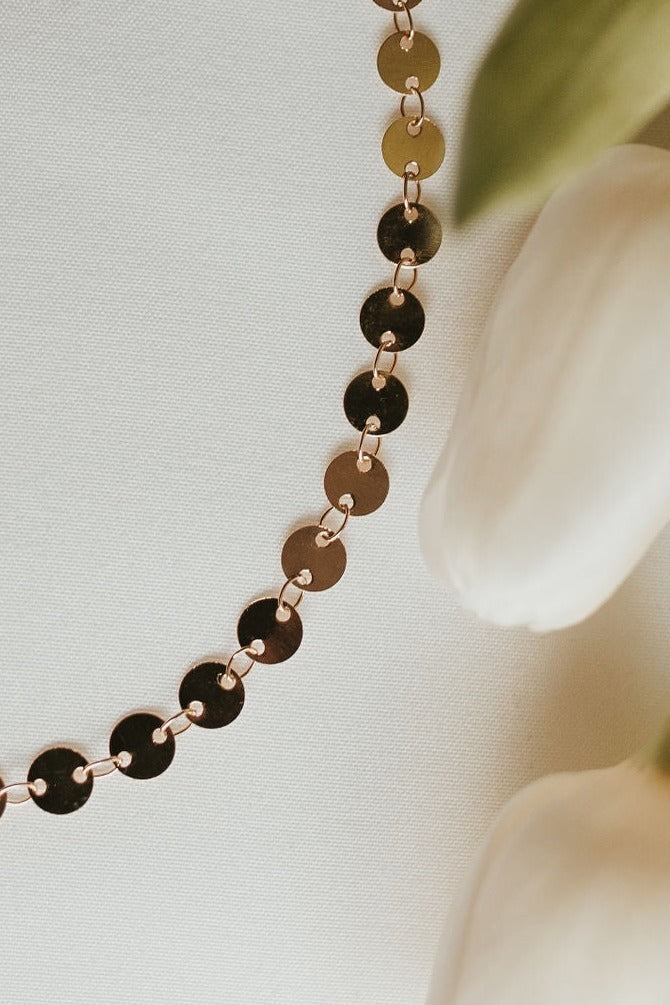 Chloe Gold Filled Coin Necklace