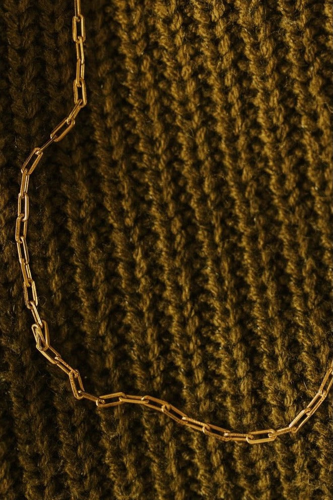 Madeline Gold Filled Paperclip Necklace