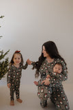 Bamboo Two Piece Pajamas | Santa Checkerboard