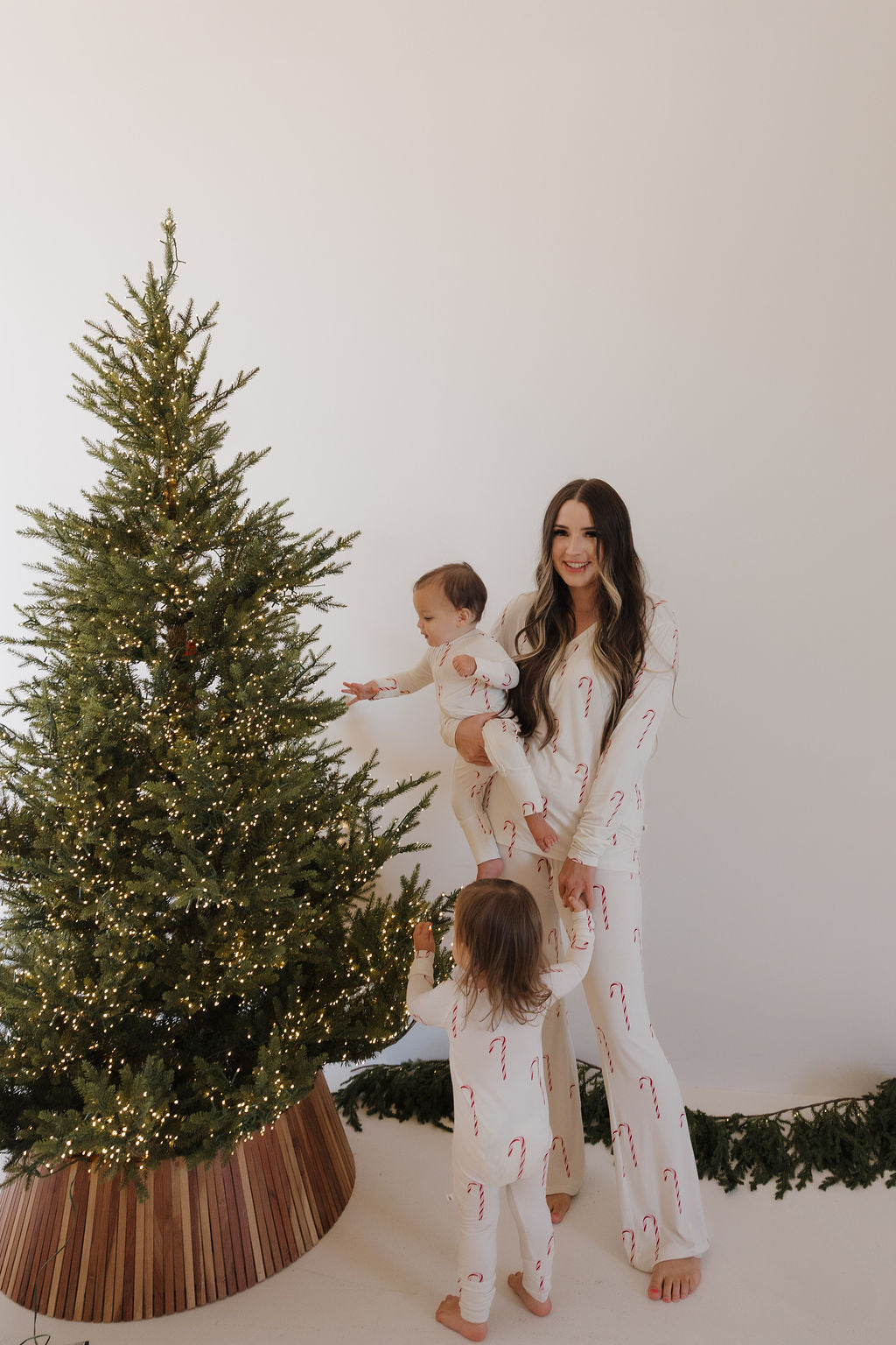 Bamboo Zip Pajamas | Candy Cane