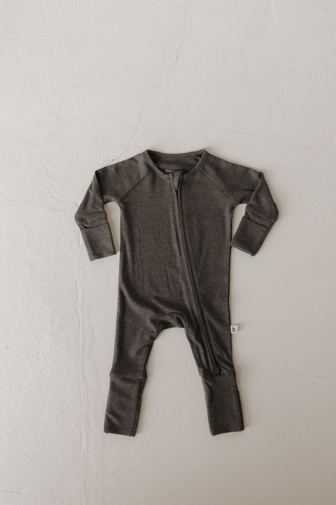 Bamboo Zip Pajamas | Shadow