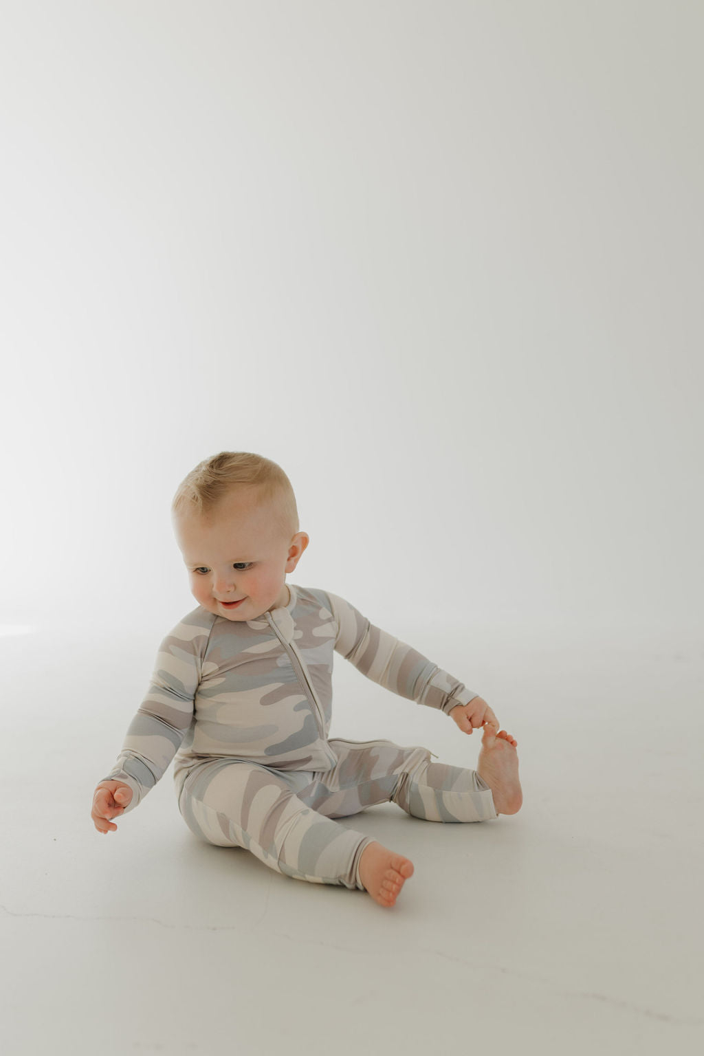 Bamboo Zip Pajamas | Camo