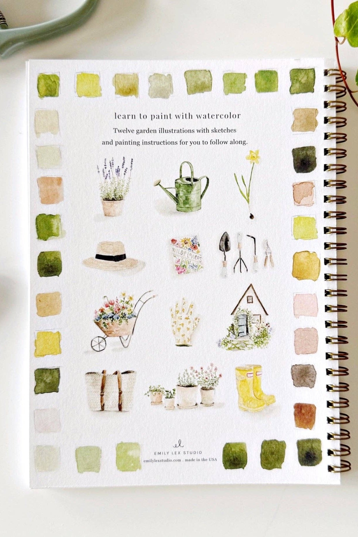 Garden Watercolor Workbook